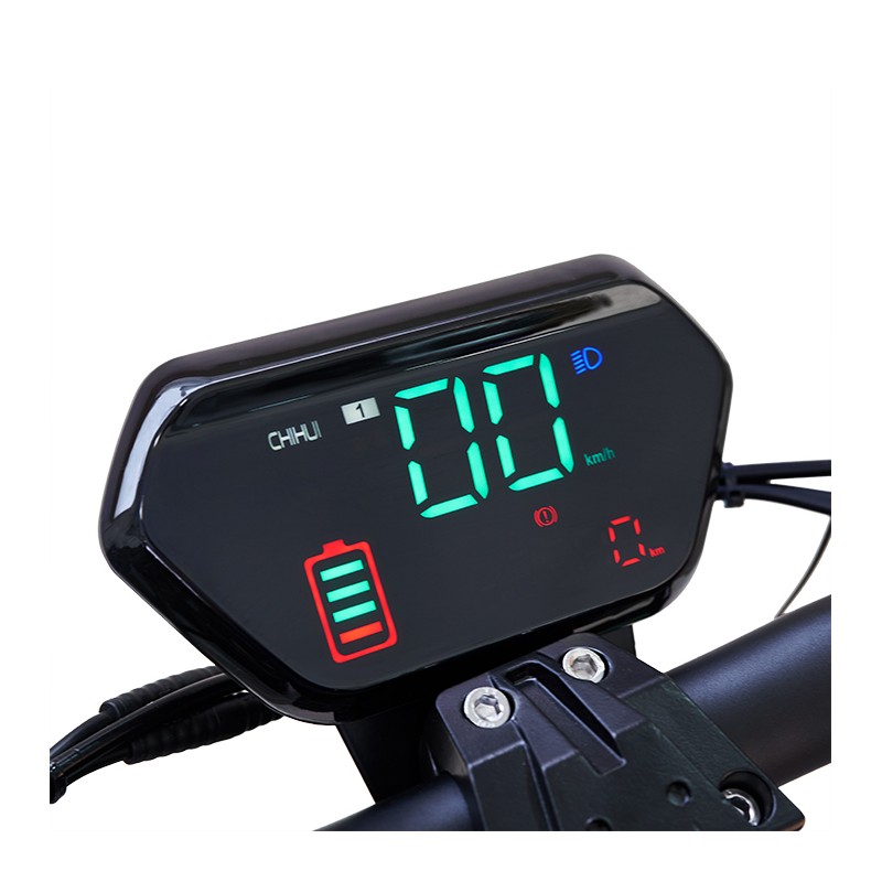Patinete eléctrico Centauro matriculable con asiento y pantalla LCD XXL Verde