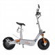Patinete eléctrico Centauro matriculable gris con asiento y pantalla LCD XXL