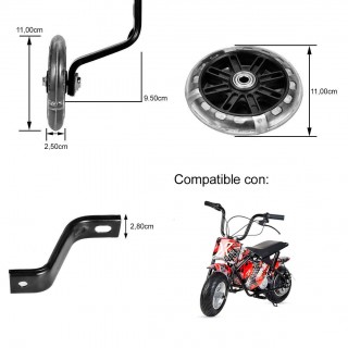 Ruedines para mini moto eléctrica infantil